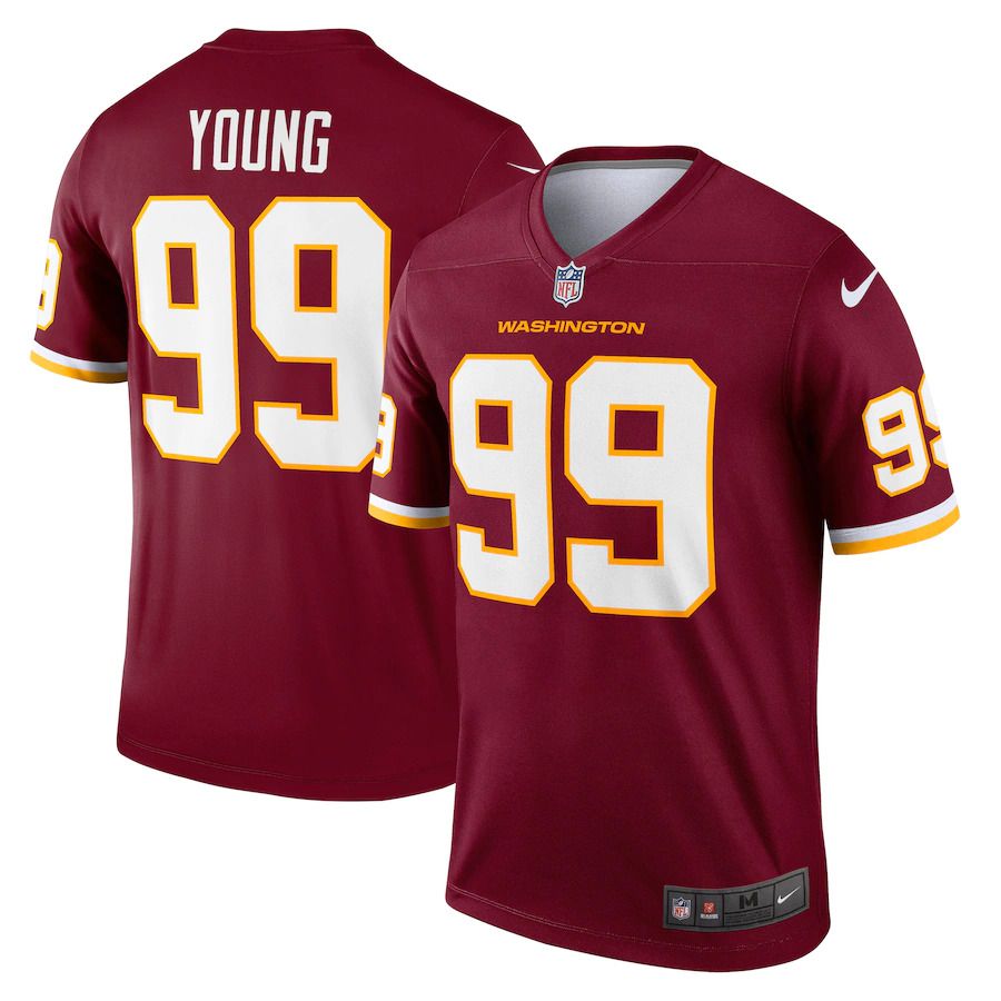 Men Washington Redskins #99 Chase Young Nike Burgundy Legend NFL Jersey->washington redskins->NFL Jersey